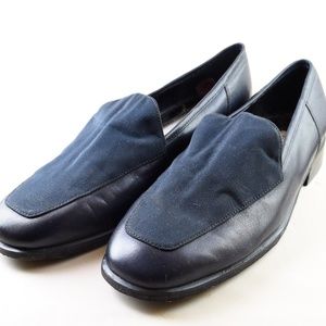 Liz Claiborne Leather Navy Loafers